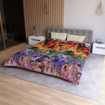 Taylor Swift Rainbow Photo Collage Microfiber Duvet Cover