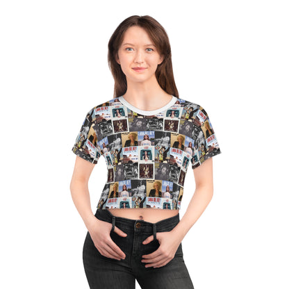 Lana Del Rey Album Cover Collage Crop Tee