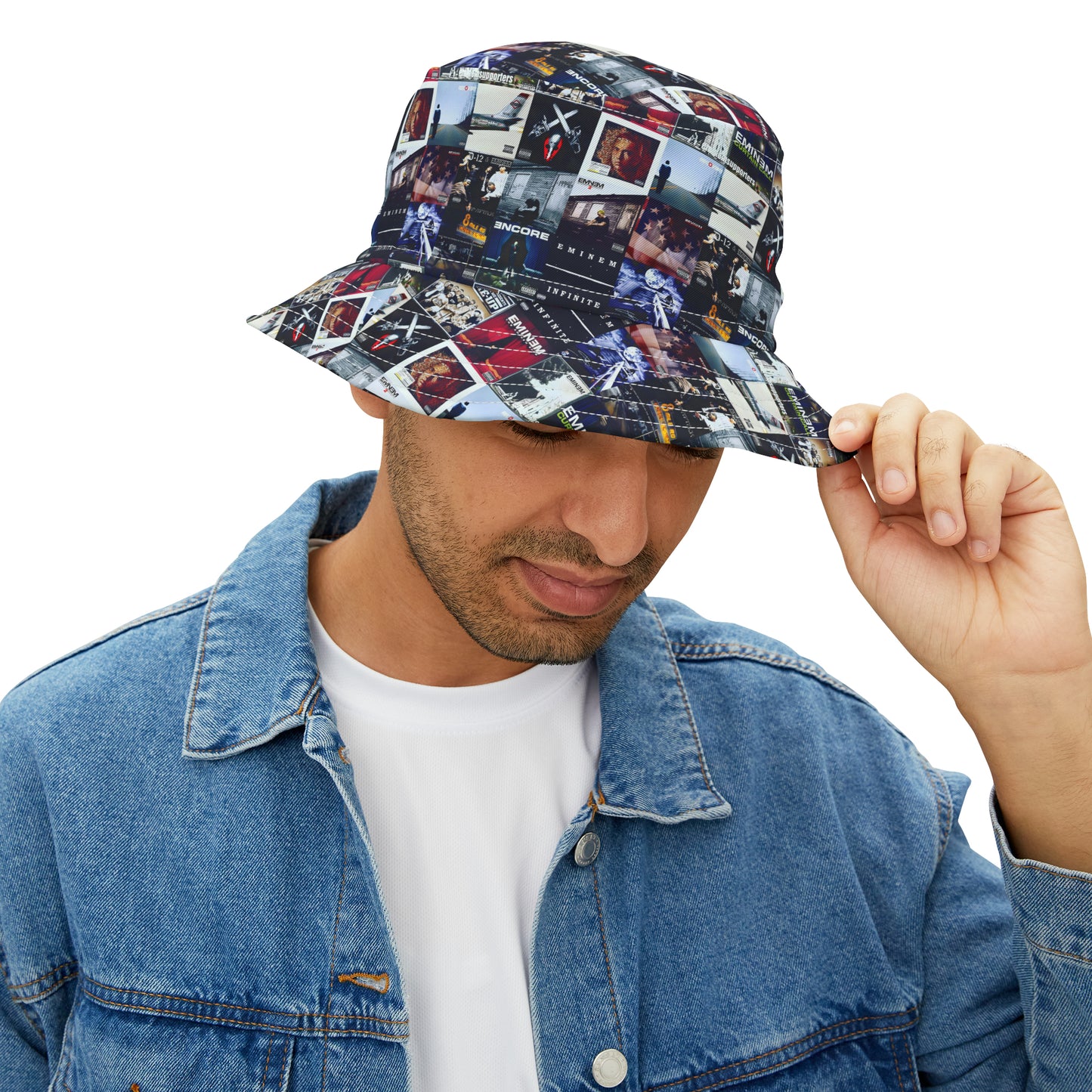 Eminem Album Art Cover Collage Bucket Hat