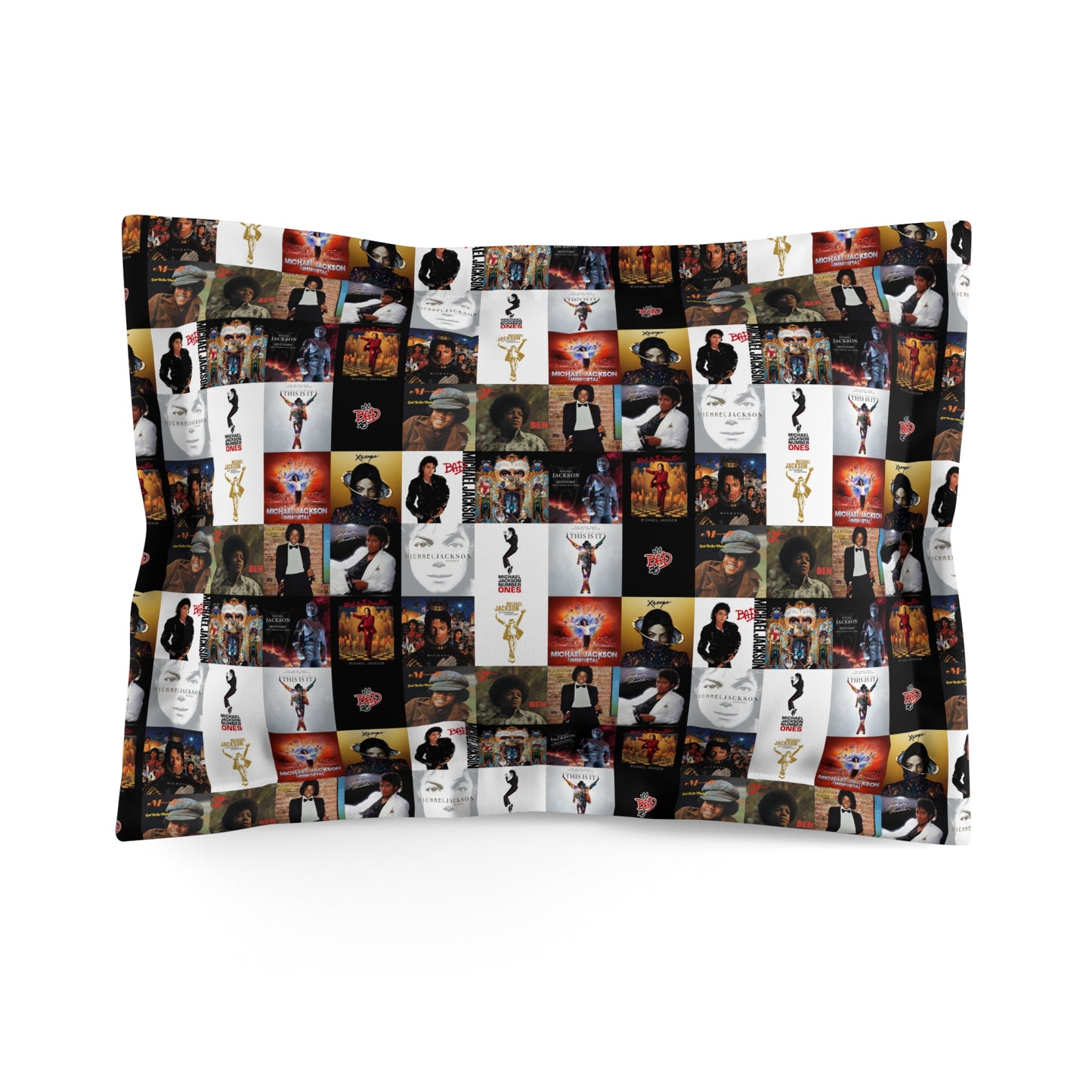 Michael Jackson Album Cover Collage Microfiber Pillow Sham