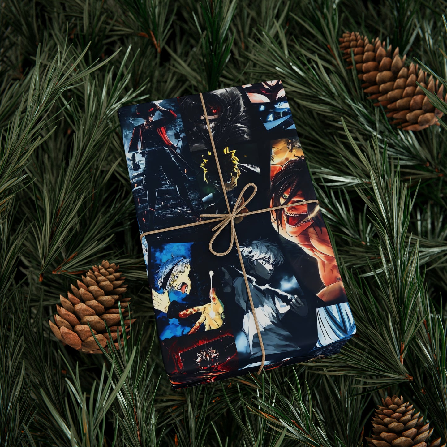 Anime Hero Montage Gift Wrapping Paper