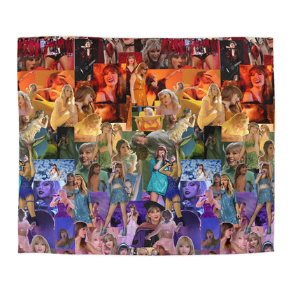 Taylor Swift Rainbow Photo Collage Microfiber Duvet Cover