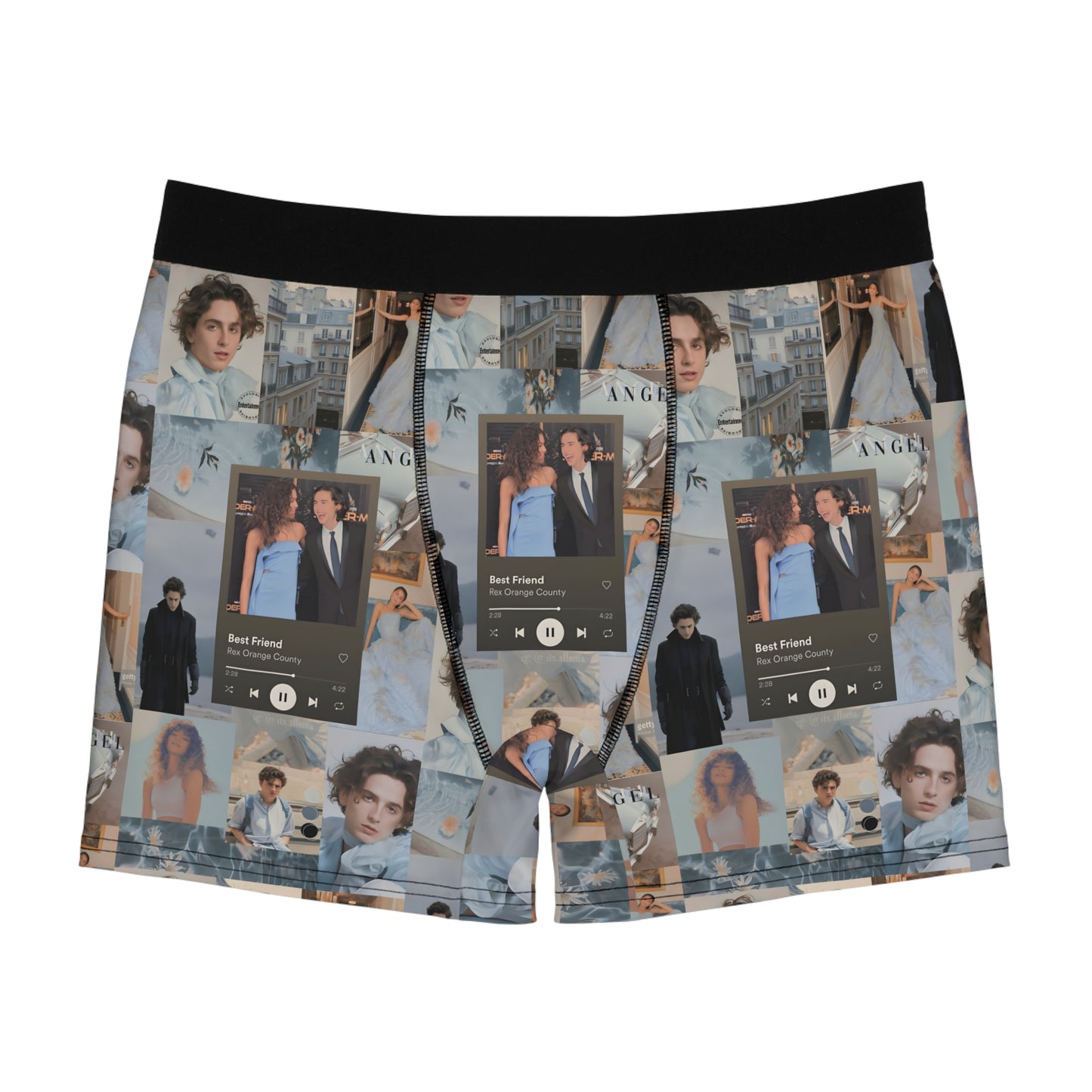 Timothee Chalamet And Zendaya Best Friend Collage Men's Boxer Briefs