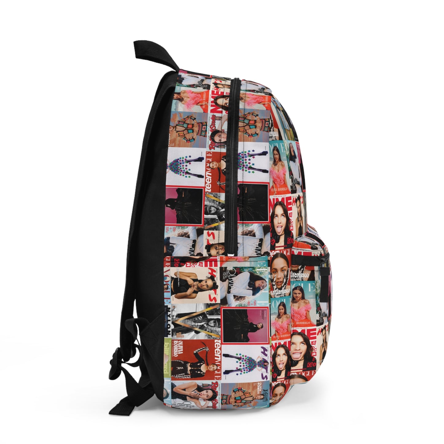 Olivia Rodrigo Magazine Cover Collage Pattern Backpack