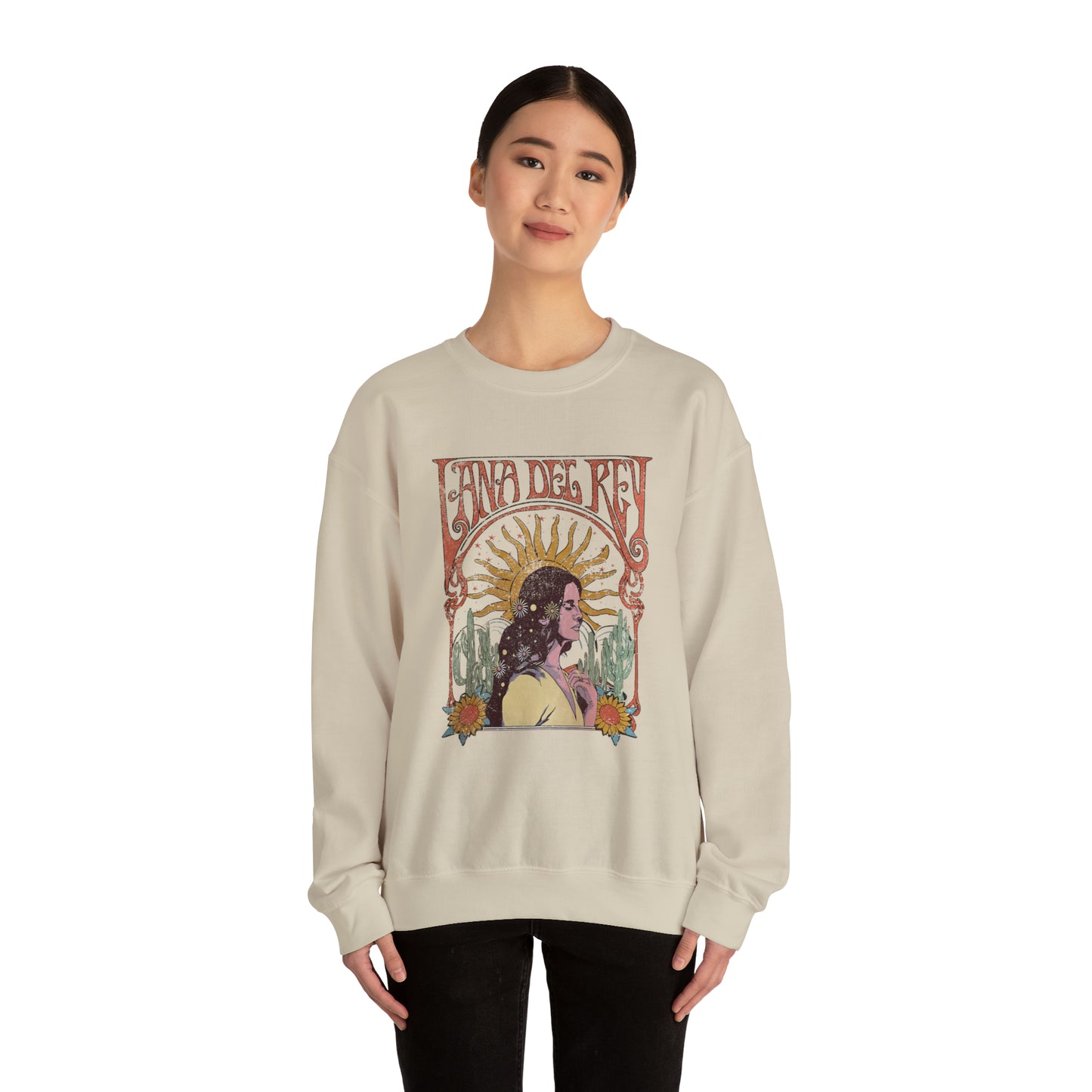 Lana Del Rey Vintage Artwork Unisex Heavy Blend Crewneck Sweatshirt