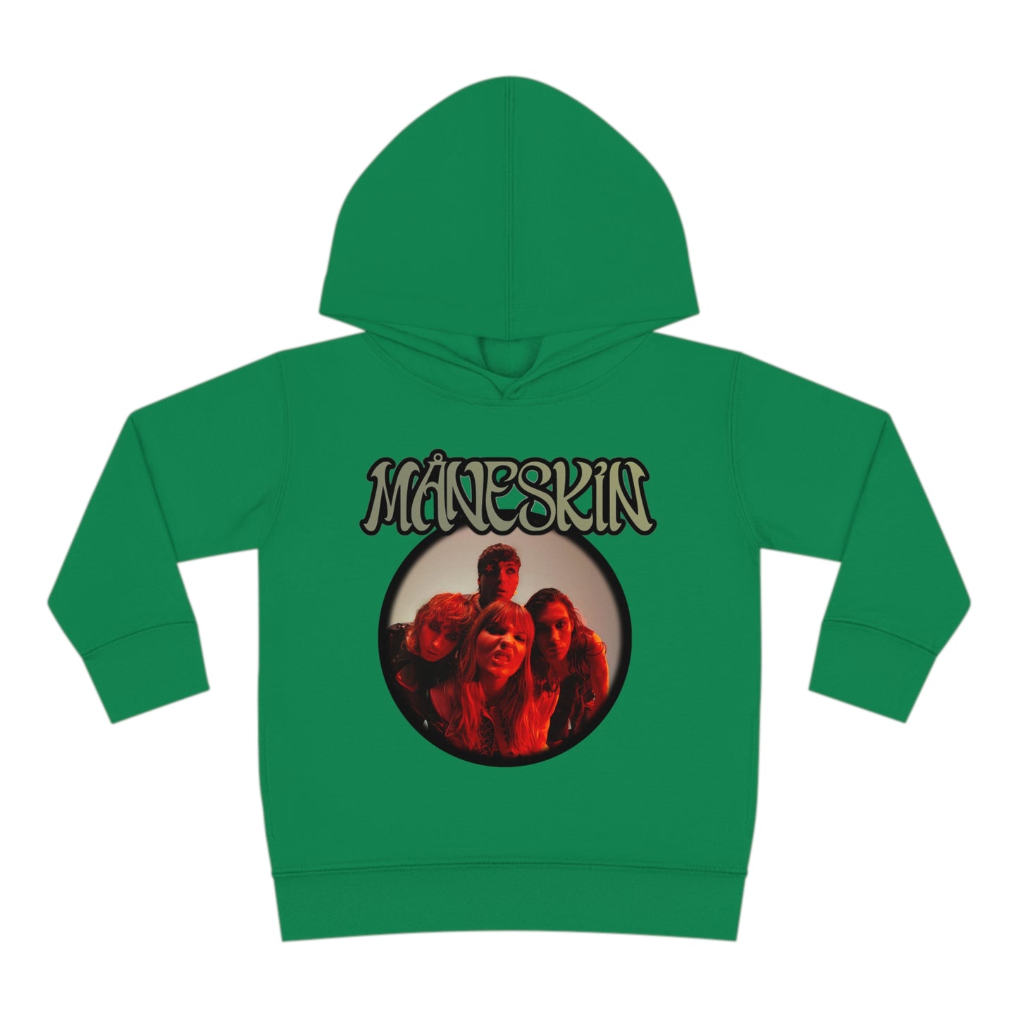 Måneskin Circular Group Photo Toddler Pullover Fleece Hoodie