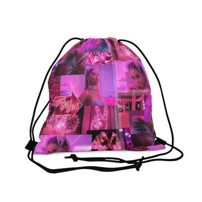 Ariana Grande 7 Rings Collage Outdoor Drawstring Bag