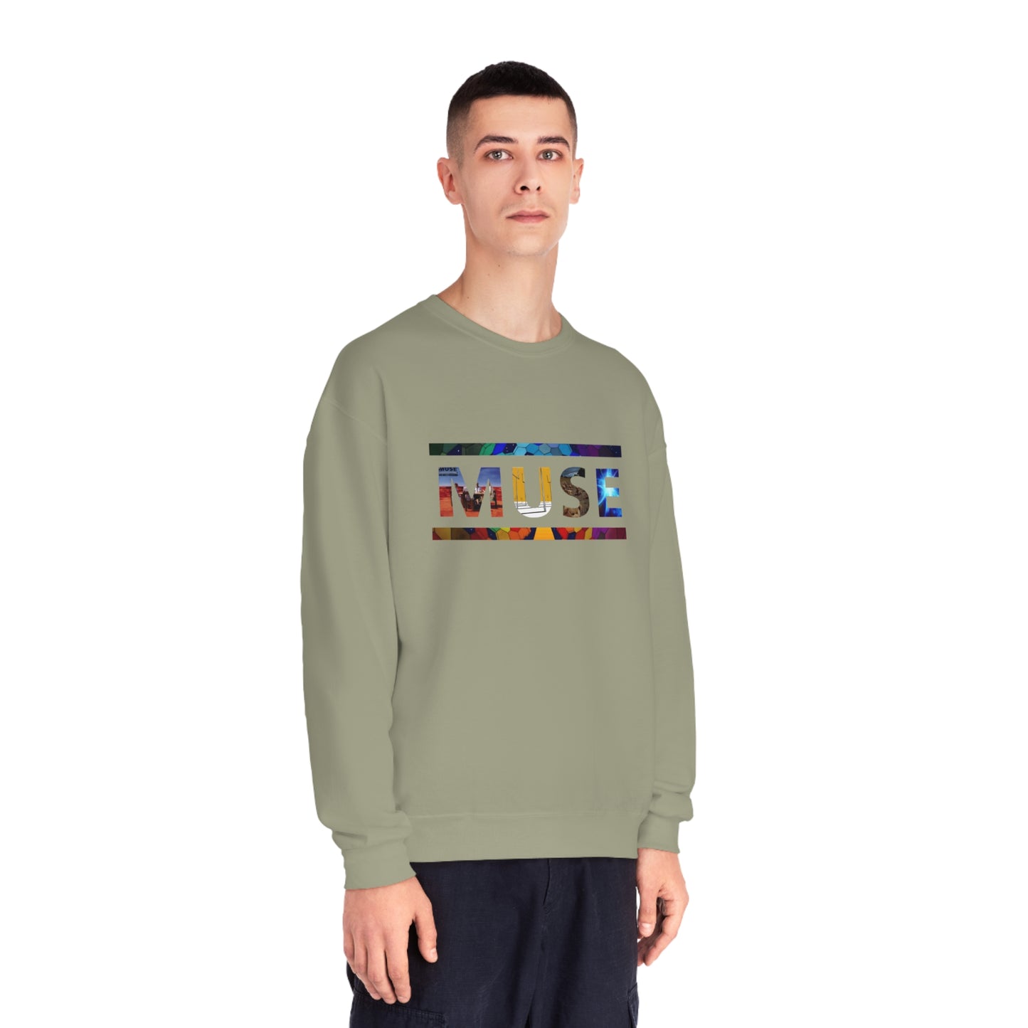 Muse Album Art Letters Unisex NuBlend Crewneck Sweatshirt