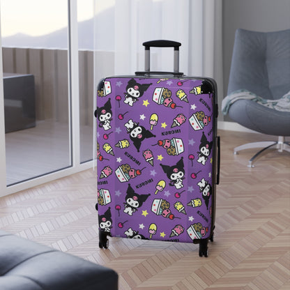 Kuromi Ice Cream Sundae Pattern Suitcase