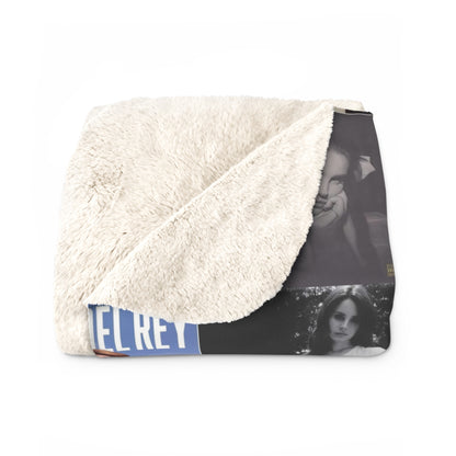 Lana Del Rey Album Cover Collage Sherpa Fleece Blanket