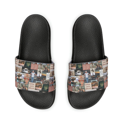 Morgan Wallen Darling You're Different Collage Youth Slide Sandals