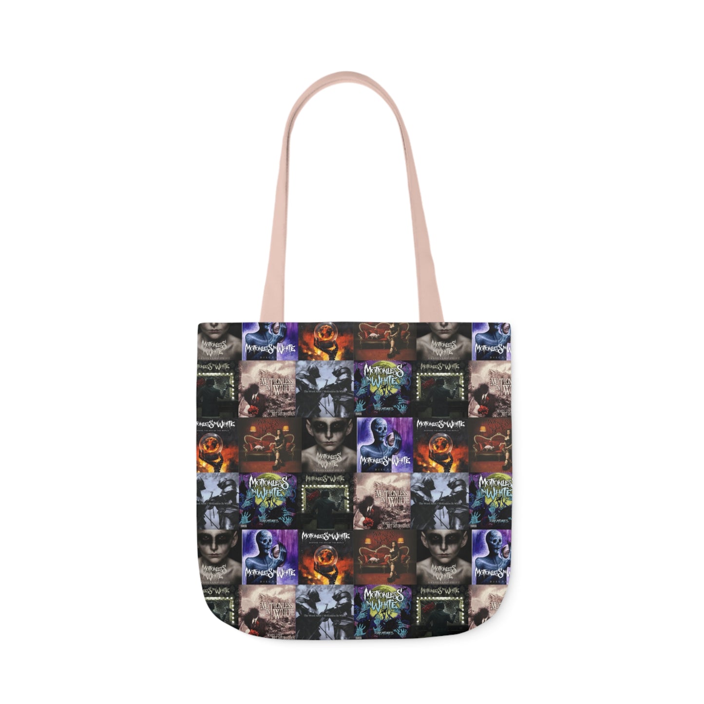 Motionless In White Album Cover Collage Polyester Canvas Tote Bag