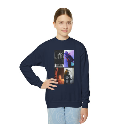 Post Malone On Tour Collage Youth Crewneck Sweatshirt