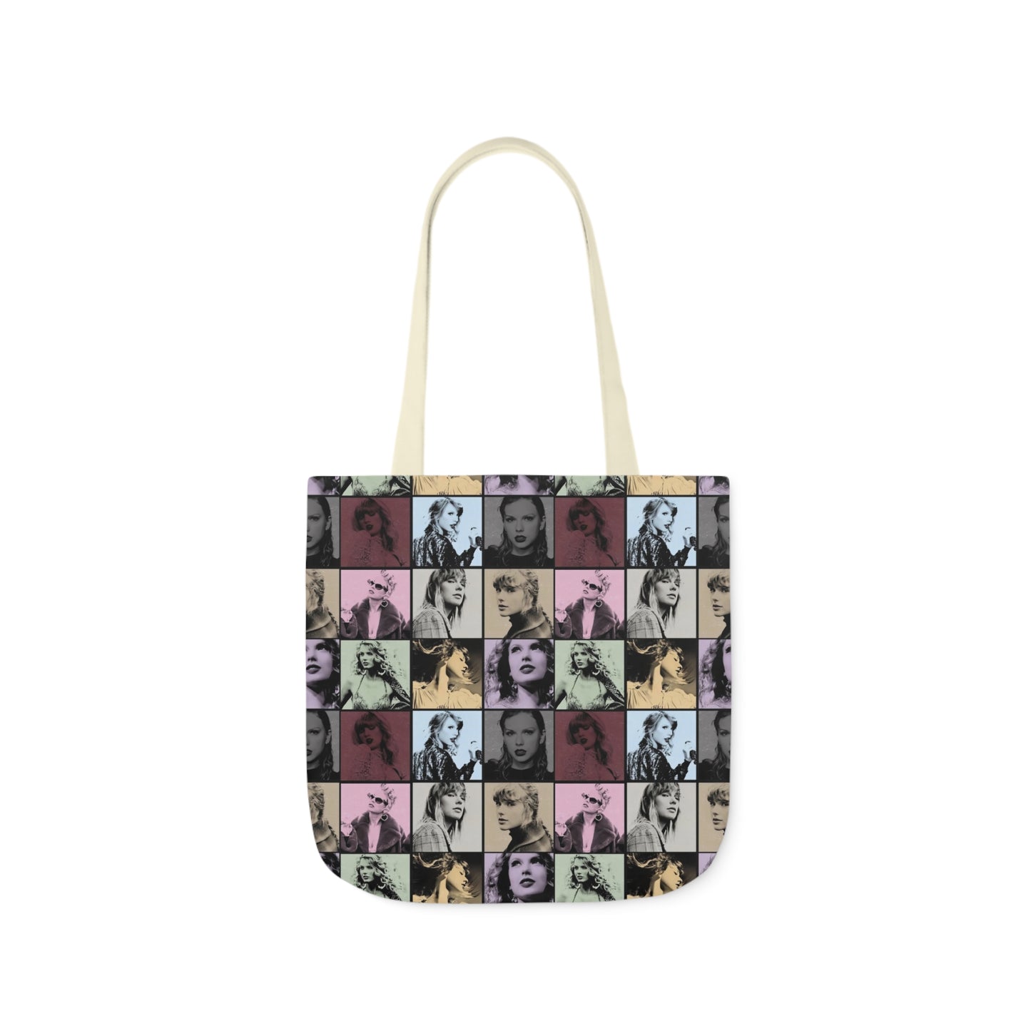 Taylor Swift Eras Collage Polyester Canvas Tote Bag