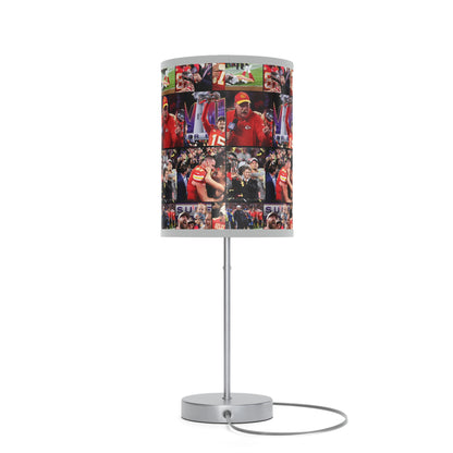 Kansas City Chiefs Superbowl LVIII Championship Victory Collage Lamp on a Stand