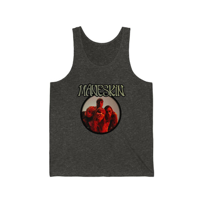 Måneskin Circular Group Photo Unisex Jersey Tank