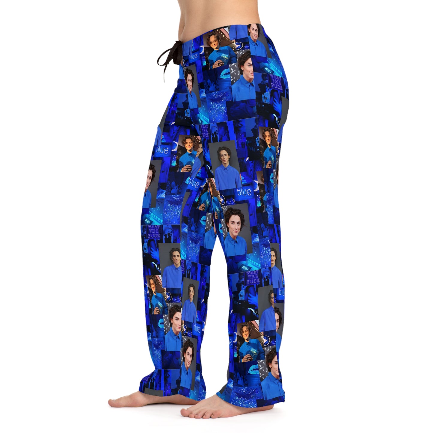 Timothee Chalamet Cool Blue Collage Women's Pajama Pants