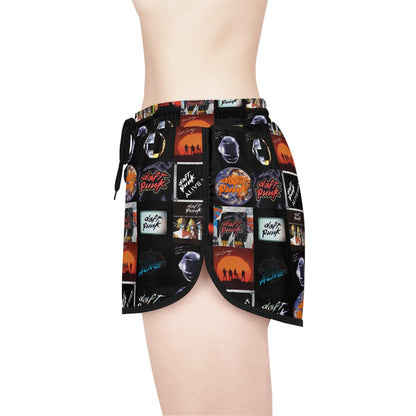 Daft Punk Album Cover Art Collage Women's Relaxed Shorts