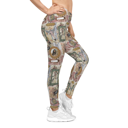 Lana Del Rey Victorian Collage Women's Casual Leggings