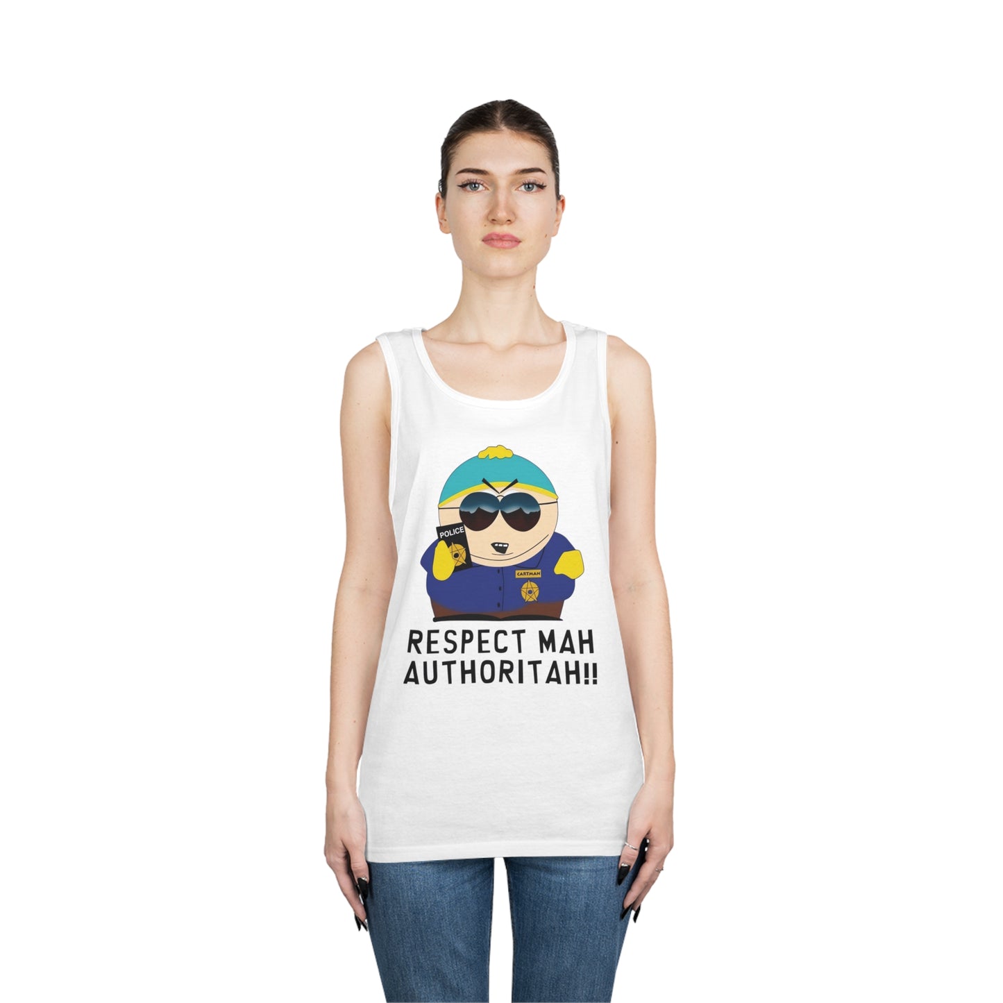 South Park Cartman Respect Mah Autheritah! Unisex Heavy Cotton Tank Top