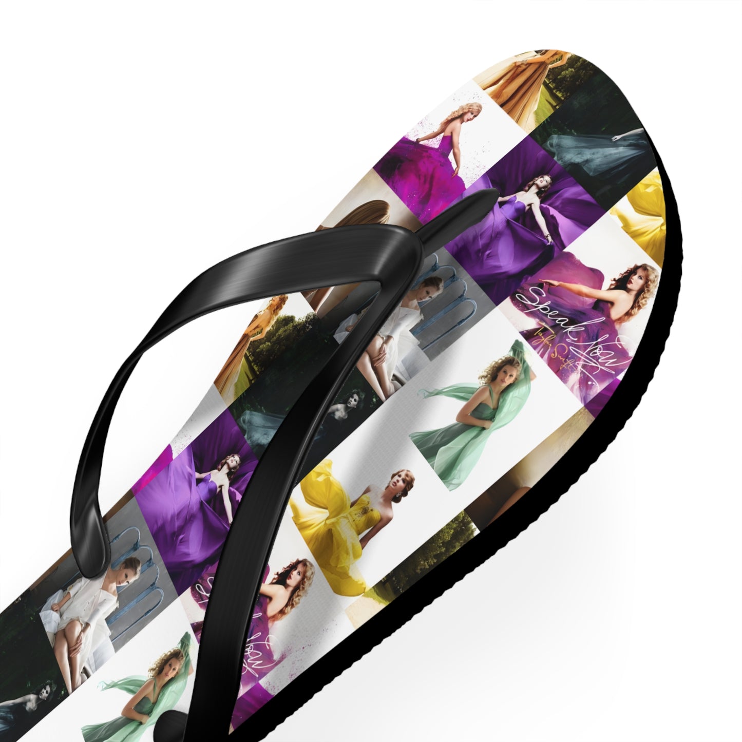 Taylor Swift Speak Now Mosaic Flip Flops