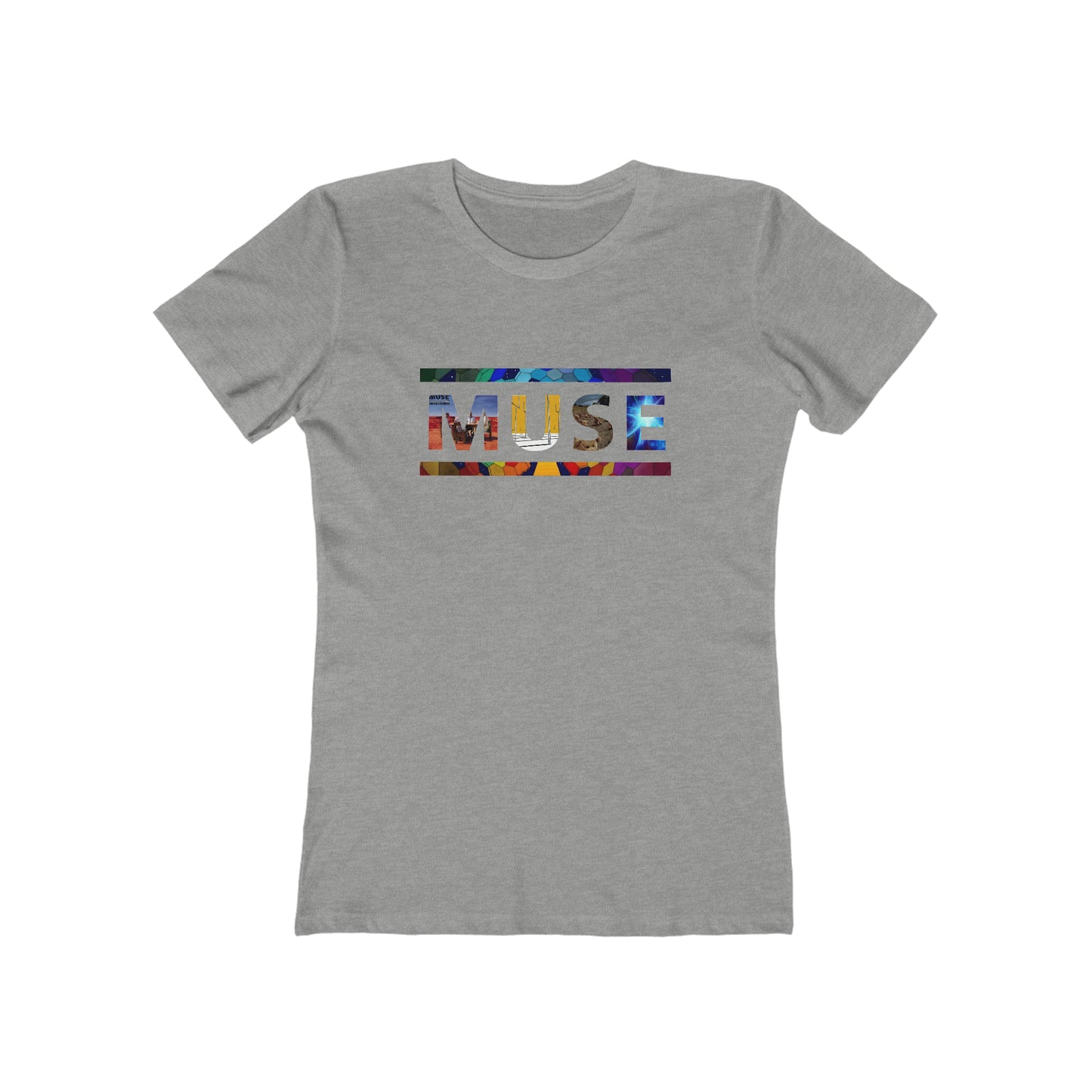 Muse Album Art Letters Women's The Boyfriend Tee