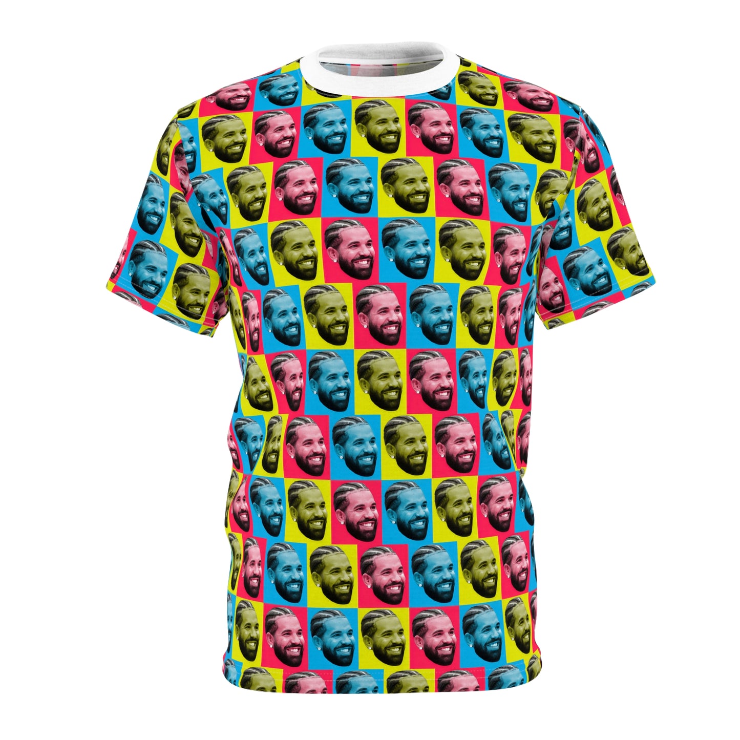 Drake Colored Checker Faces Unisex Tee Shirt