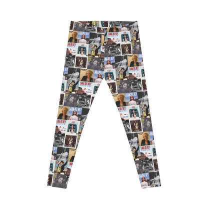 Lana Del Rey Album Cover Collage Women's Casual Leggings