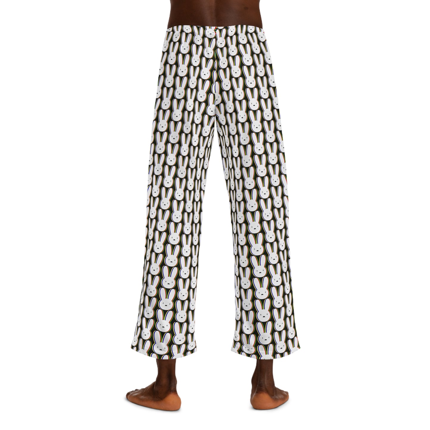 Bad Bunny Logo Pattern Men's Pajama Pants