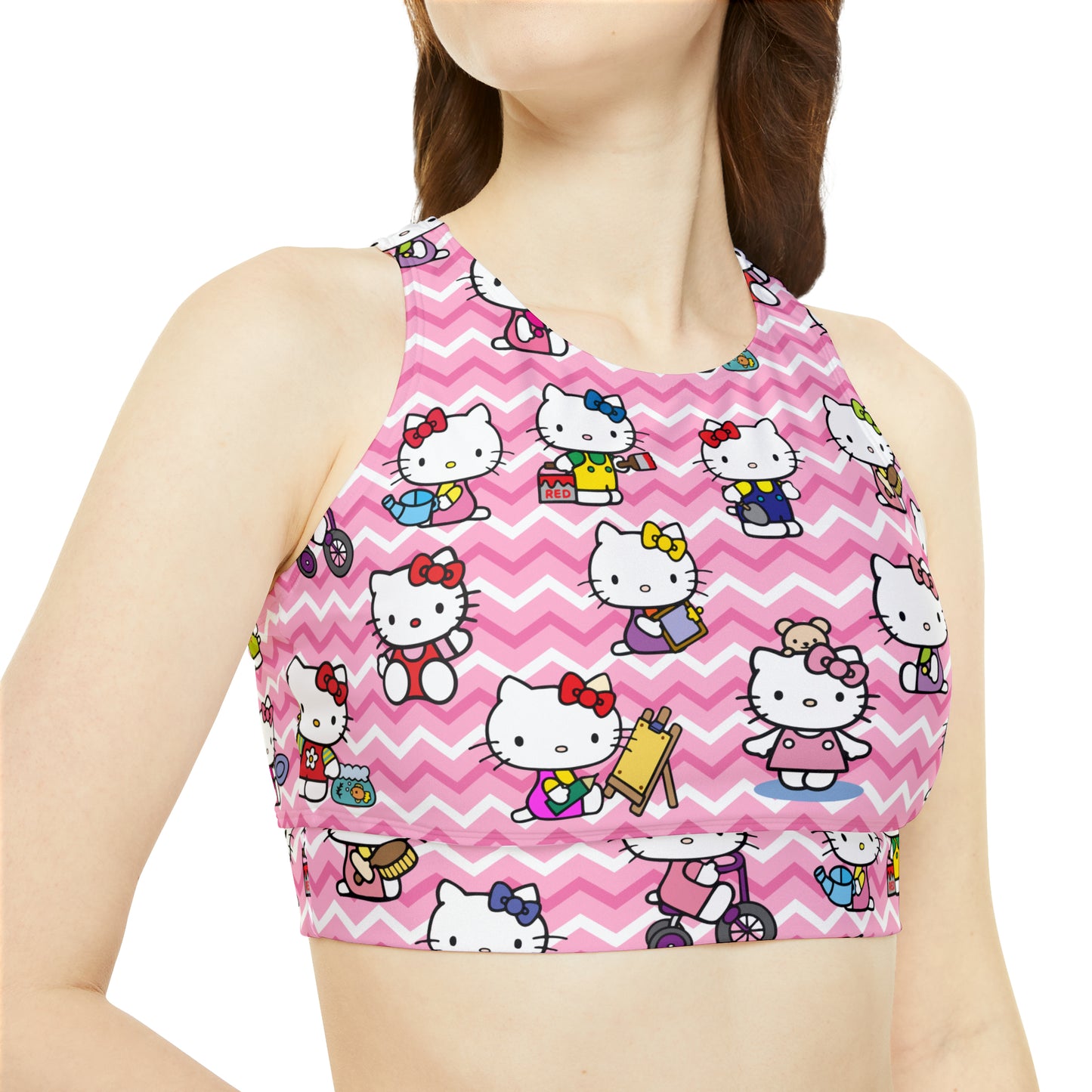 Hello Kitty Playtime Collage Sporty Bikini Set