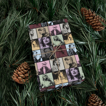 Taylor Swift Eras Collage Gift Wrap Paper