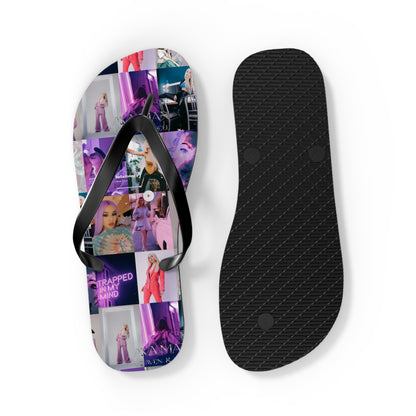 Ava Max Belladonna Photo Collage Flip Flops