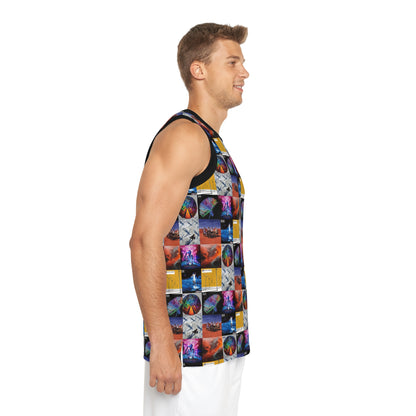 Muse Album Cover Collage Unisex Basketball Jersey