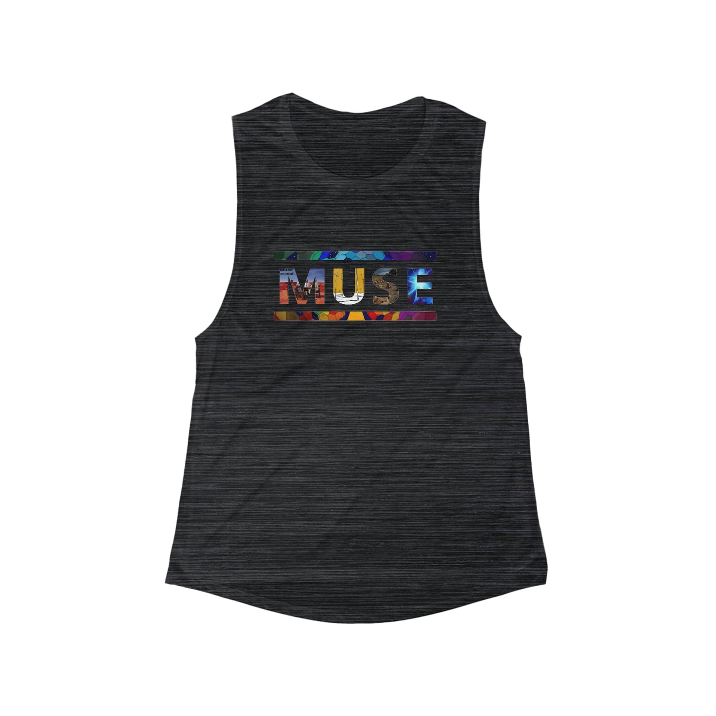 Muse Album Art Letters Women's Flowy Scoop Muscle Tank