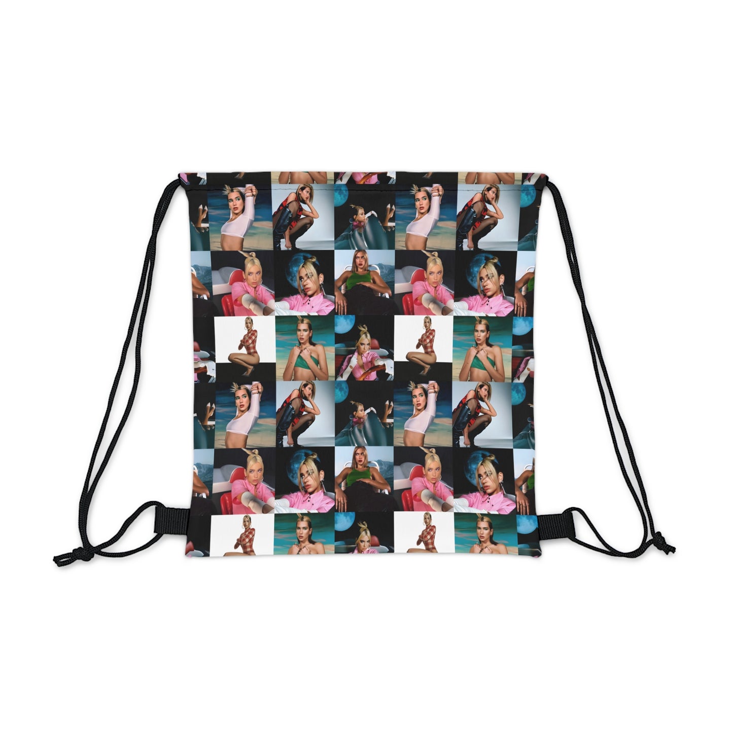 Dua Lipa Future Nostalgia Mosaic Outdoor Drawstring Bag