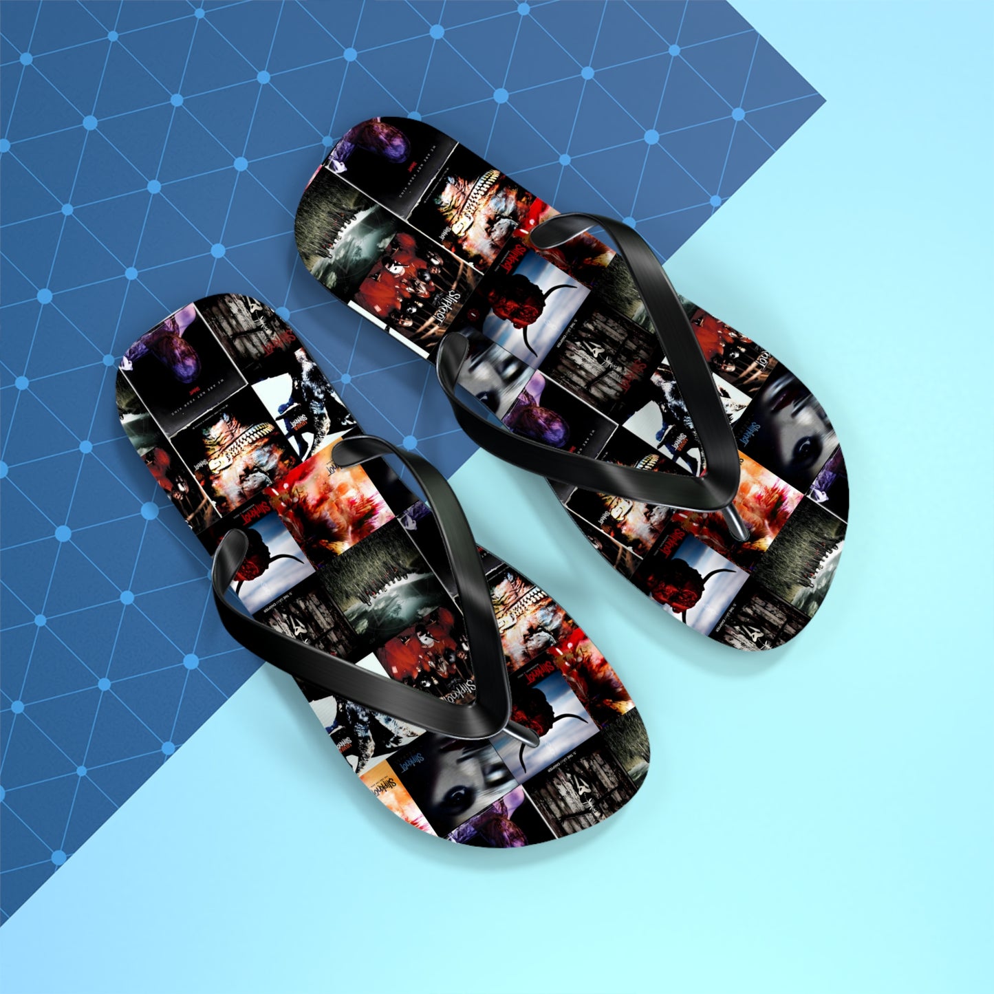 Slipknot Album Art Collage Flip Flops