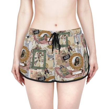 Lana Del Rey Victorian Collage Women's Relaxed Shorts