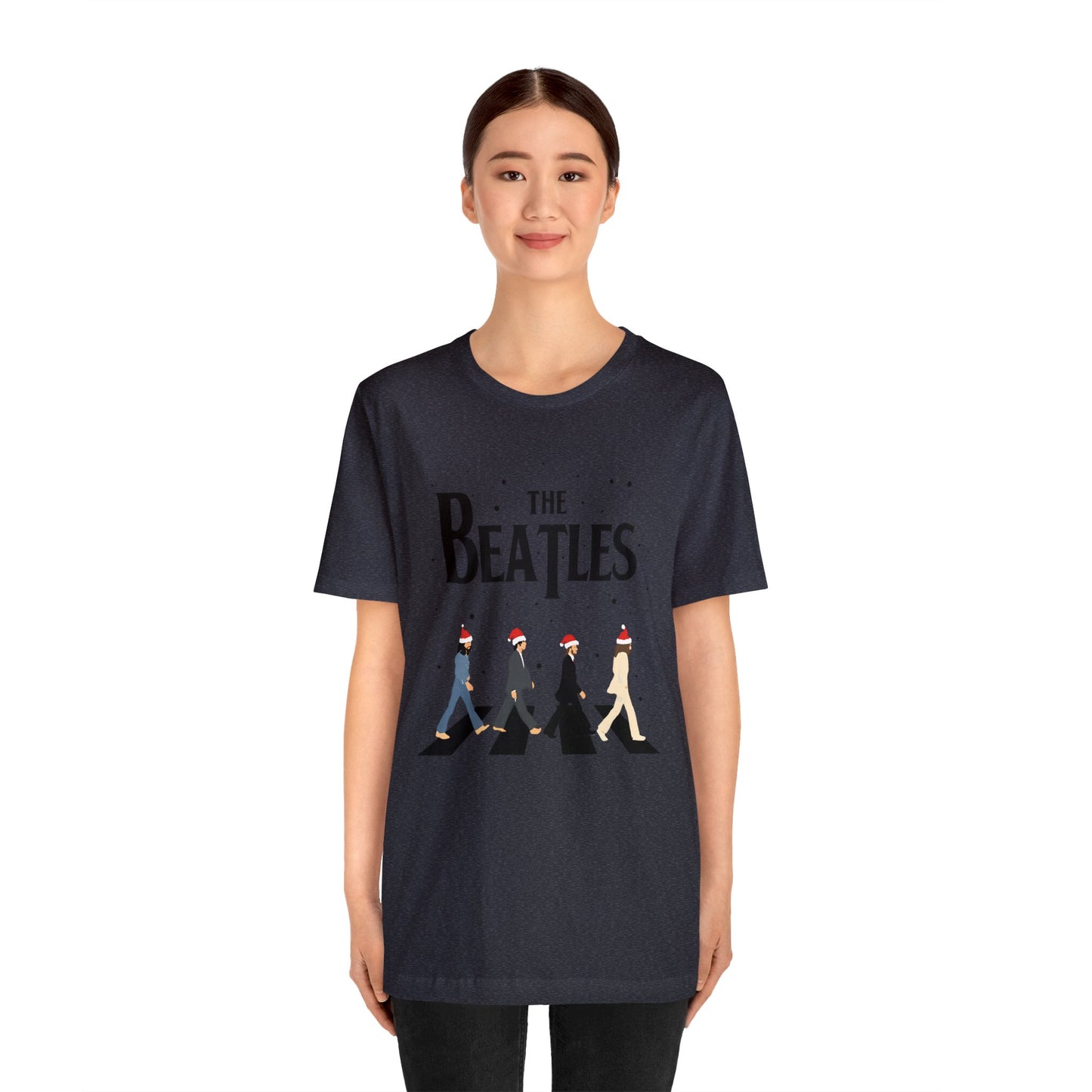 The Beatles Abbey Road Santas Unisex Jersey Short Sleeve Tee Shirt