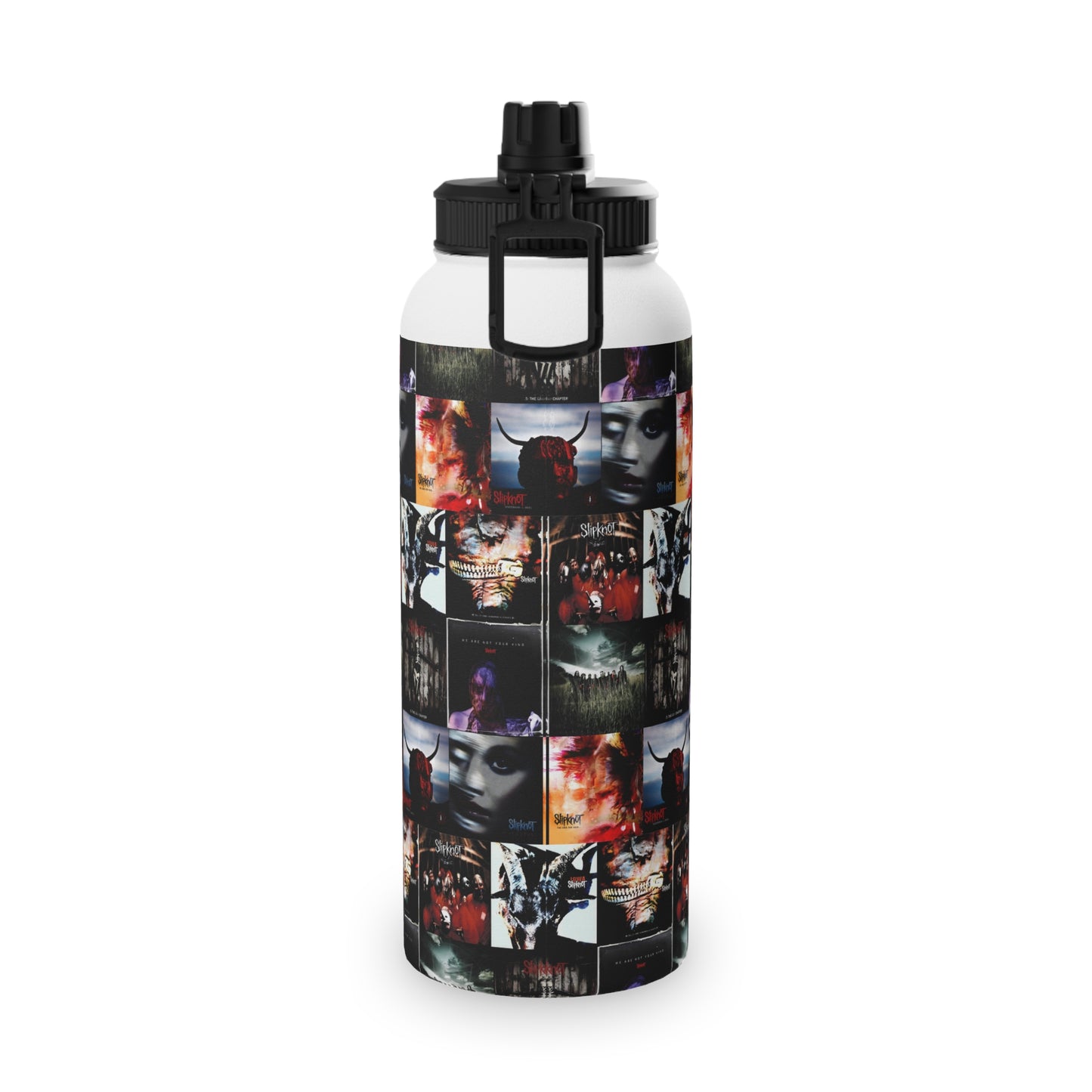 Slipknot Album Art Collage Stainless Steel Sports Lid Water Bottle