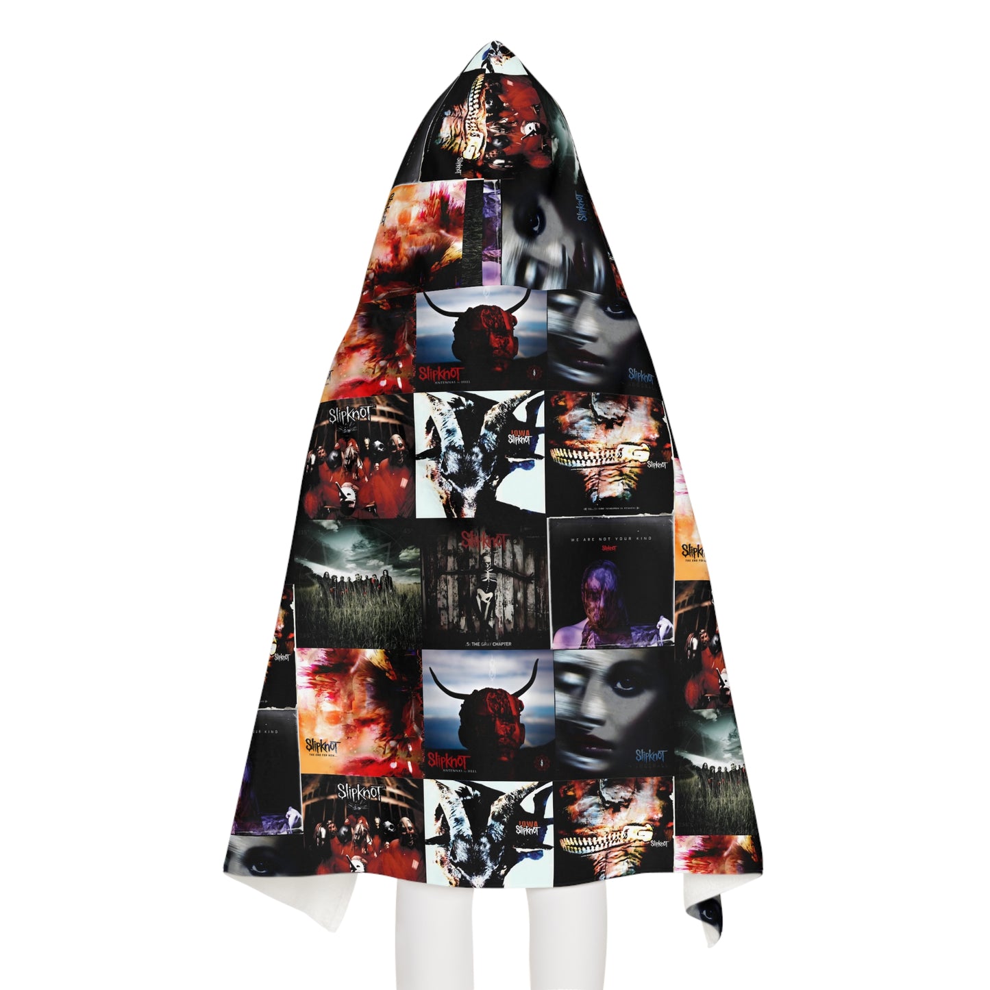 Slipknot Album Art Collage Youth Hooded Towel