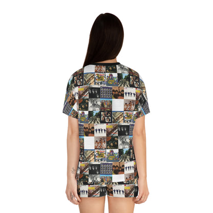 The Beatles Album Cover Collage Women's Short Pajama Set