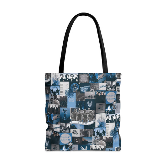 Coldplay Sunrise Sunset Collage Tote Bag