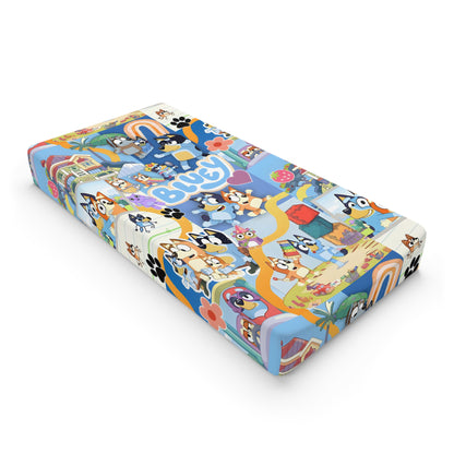 Bluey Playtime Collage Baby Changing Pad Cover