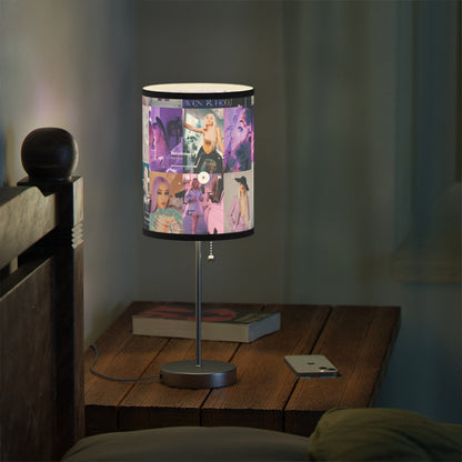 Ava Max Belladonna Photo Collage Lamp on a Stand