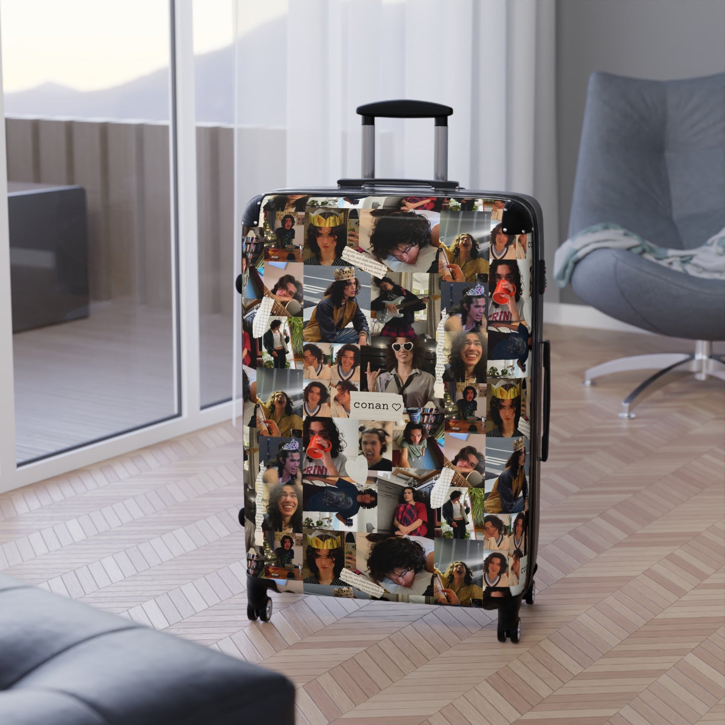 Conan Grey Being Cute Photo Collage Suitcase