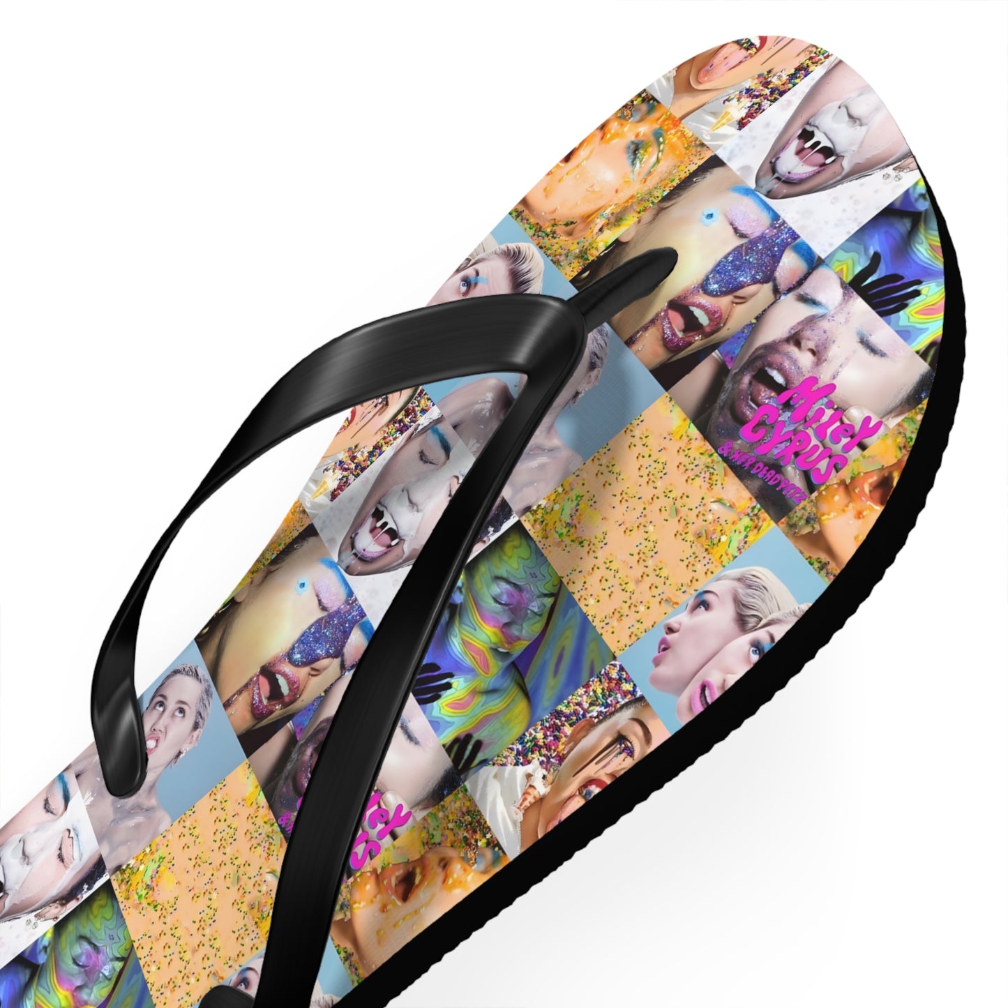 Miley Cyrus & Her Dead Petz Mosaic Flip Flops