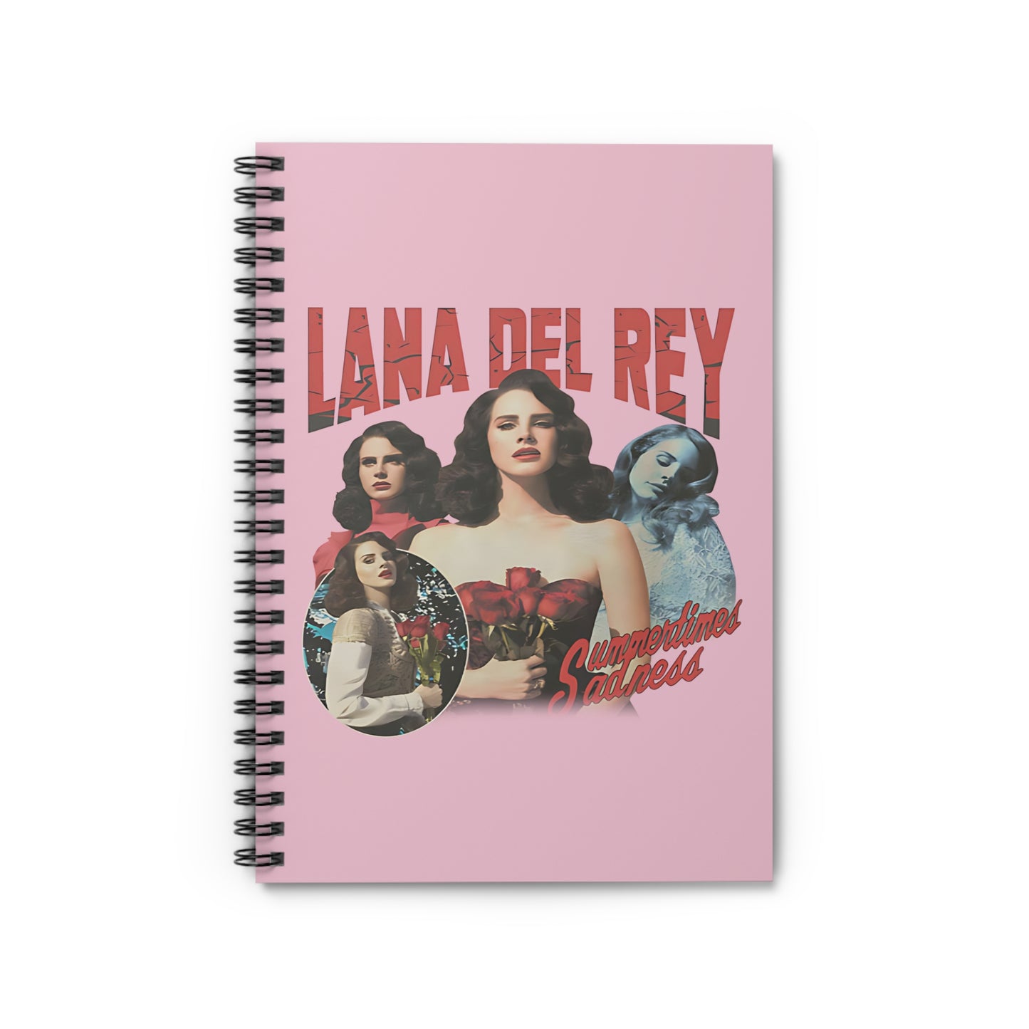 Lana Del Rey Summertime Sadness Ruled Line Spiral Notebook