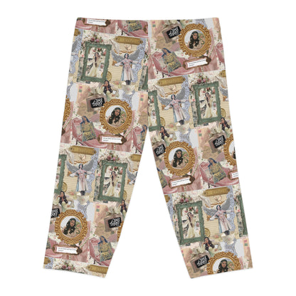 Lana Del Rey Victorian Collage Women's Capri Leggings