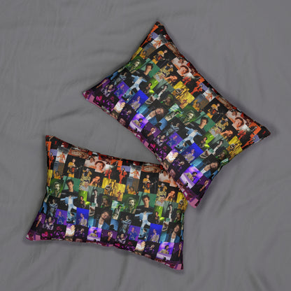 Harry Styles Rainbow Photo Collage Polyester Lumbar Pillow