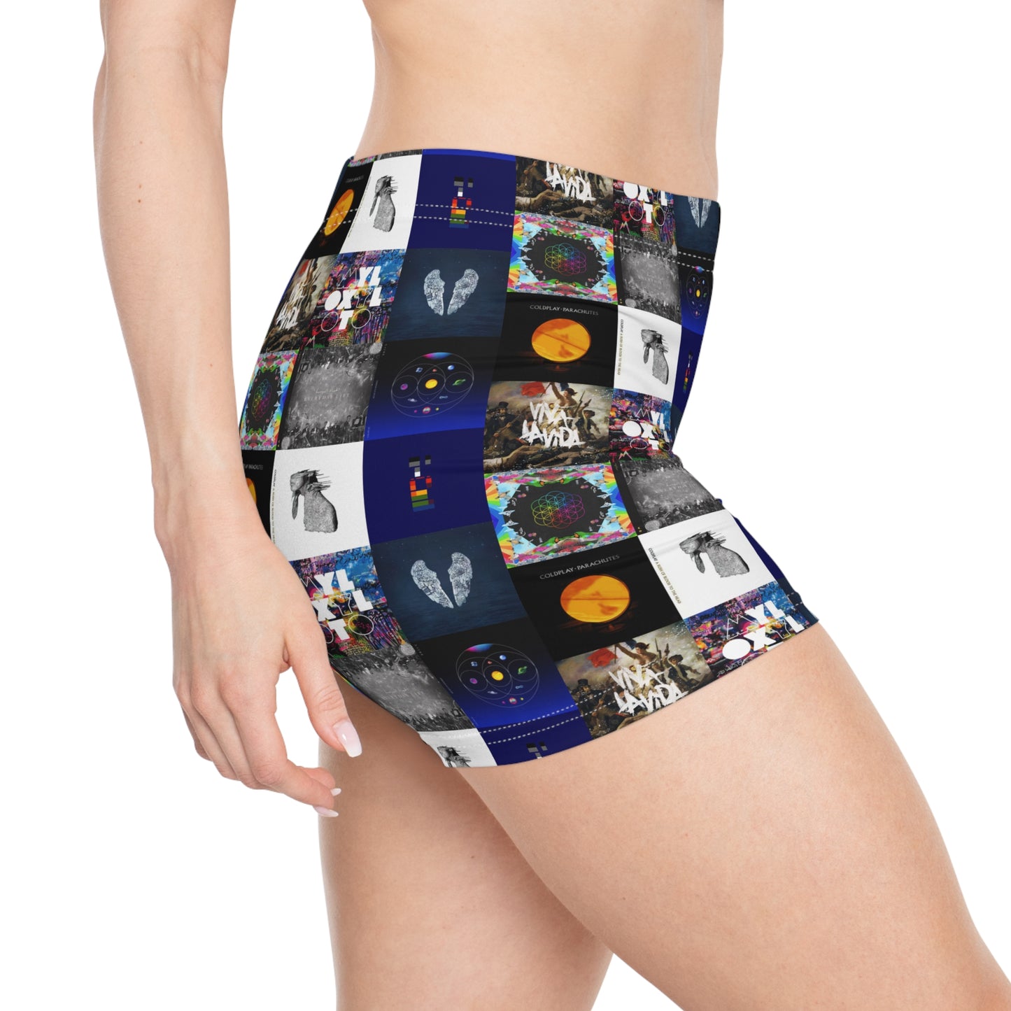 Colplay Album Cover Collage Women's Shorts